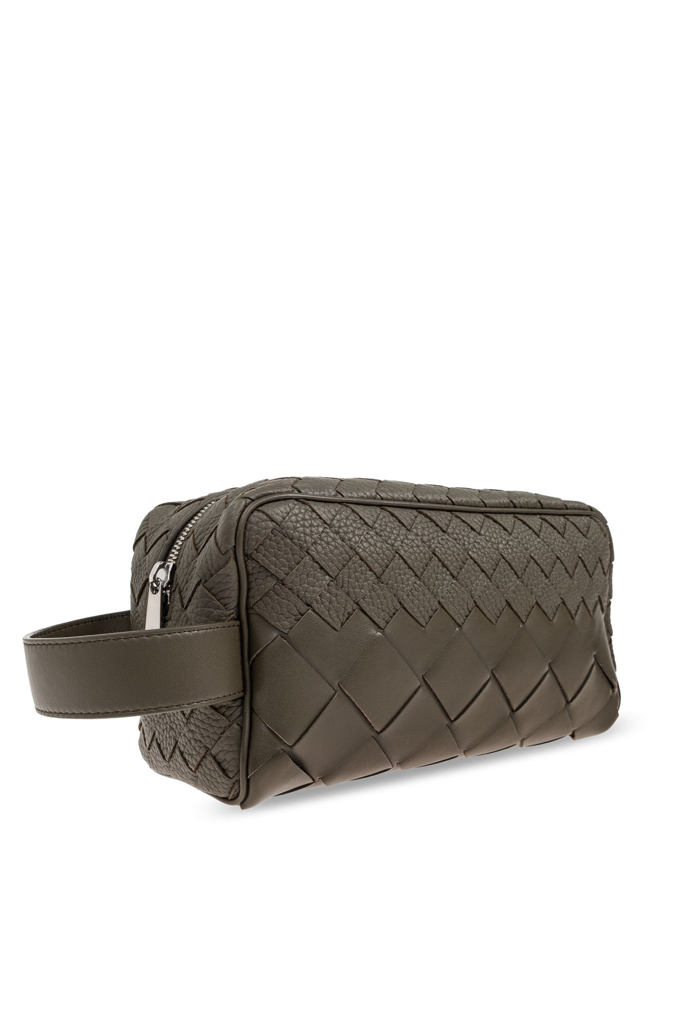 BOTTEGA VENETA カバン Bottega Veneta - Cassette Thunder Grey Padded Woven Leather Bag